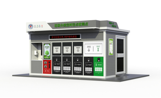 垃圾房效果圖，智能垃圾房，垃圾分類收集點(diǎn)，回收站生產(chǎn)廠家，垃圾分類定時(shí)定點(diǎn)收集點(diǎn)